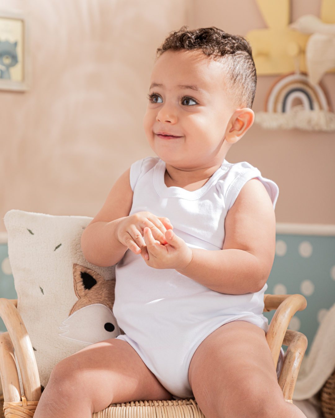 Plain white baby jumpsuit – 2segypt