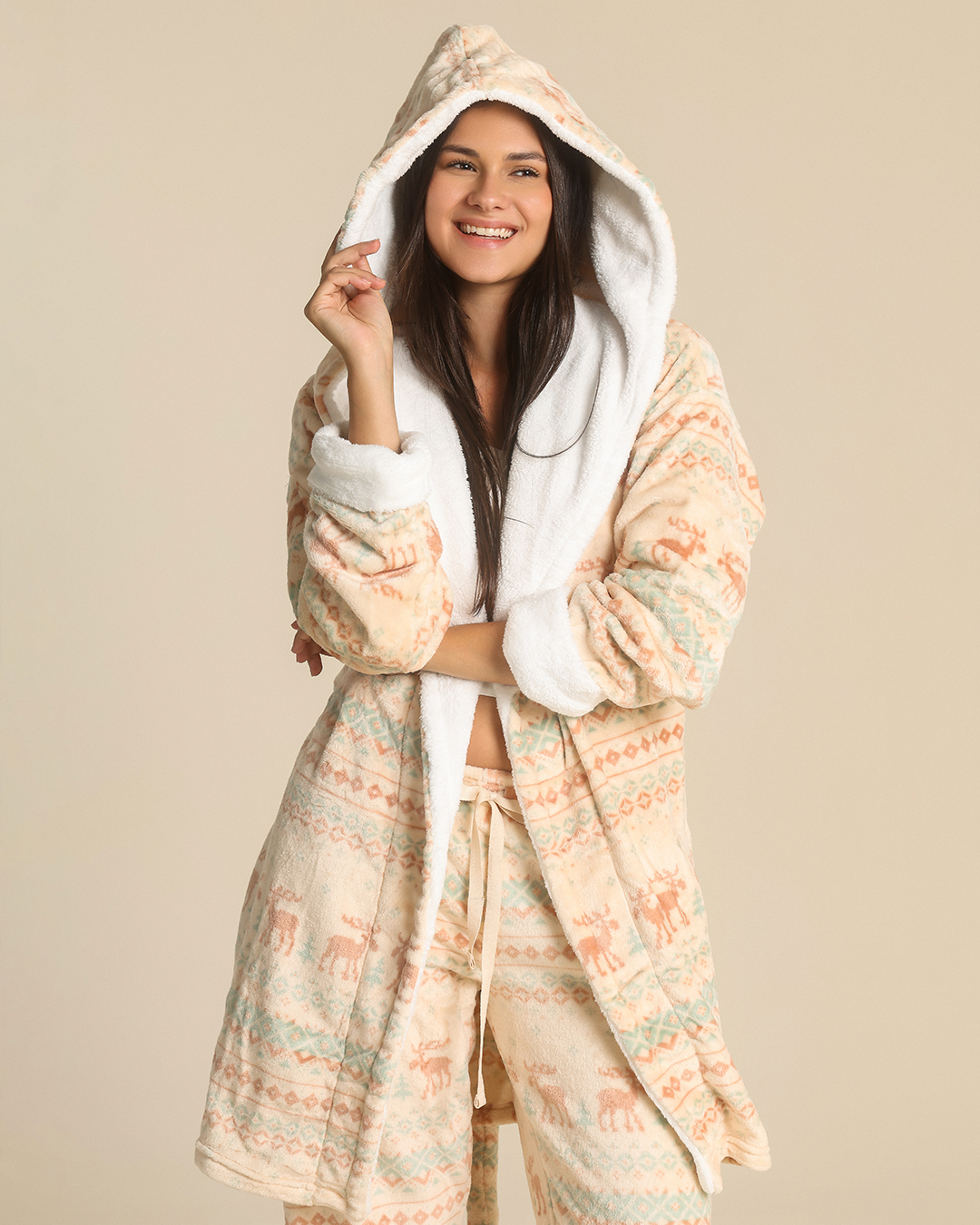 Nordic vibes women robe