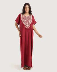 قميص داكرون نص كم مطرز 7