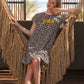 Wild Women's Half Sleeve Nightgown