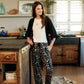 Women's cat pajamas with tiger print