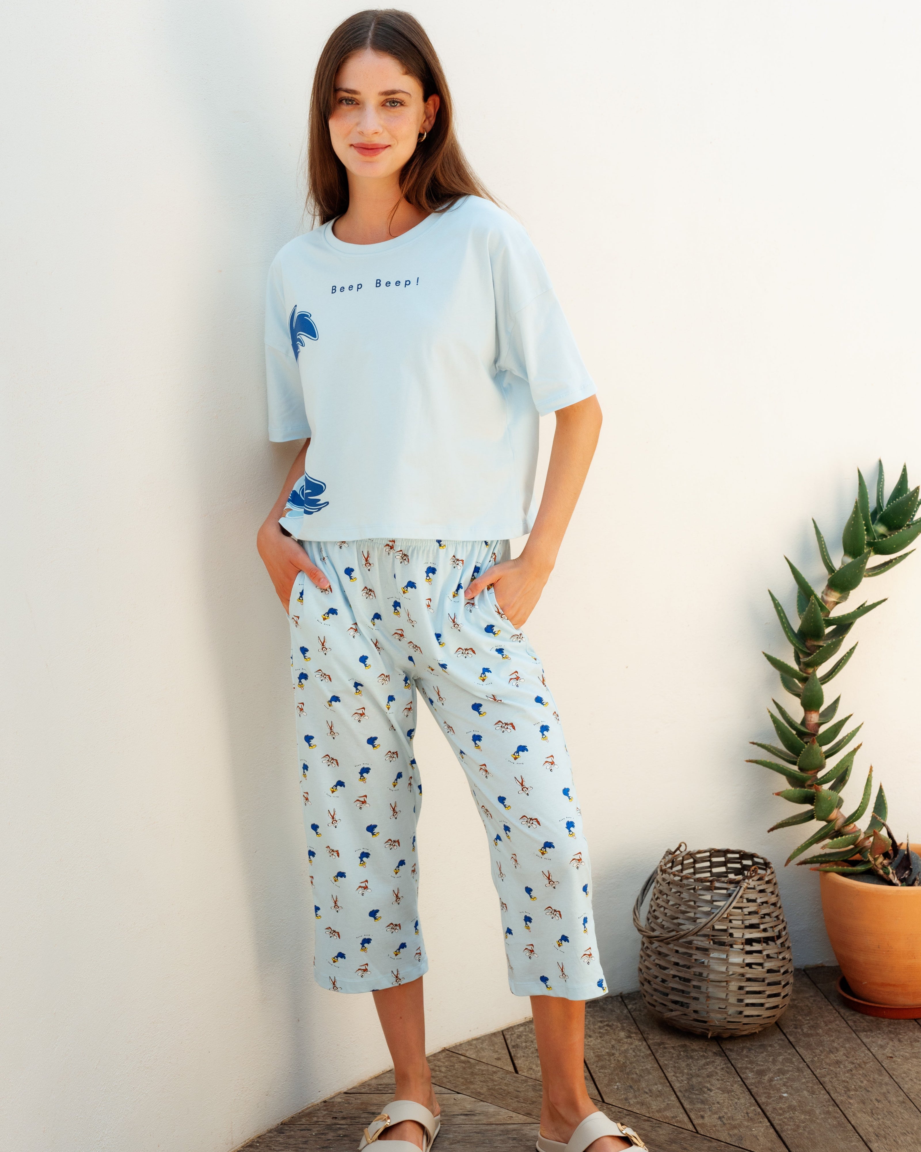 بيجاما بنتاكور حريمي بطبعة مرحة