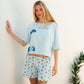 Women's Short Pajamas with a Fun Print