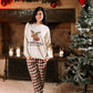 Women's Christmas pajamas, the warmth of the holidays