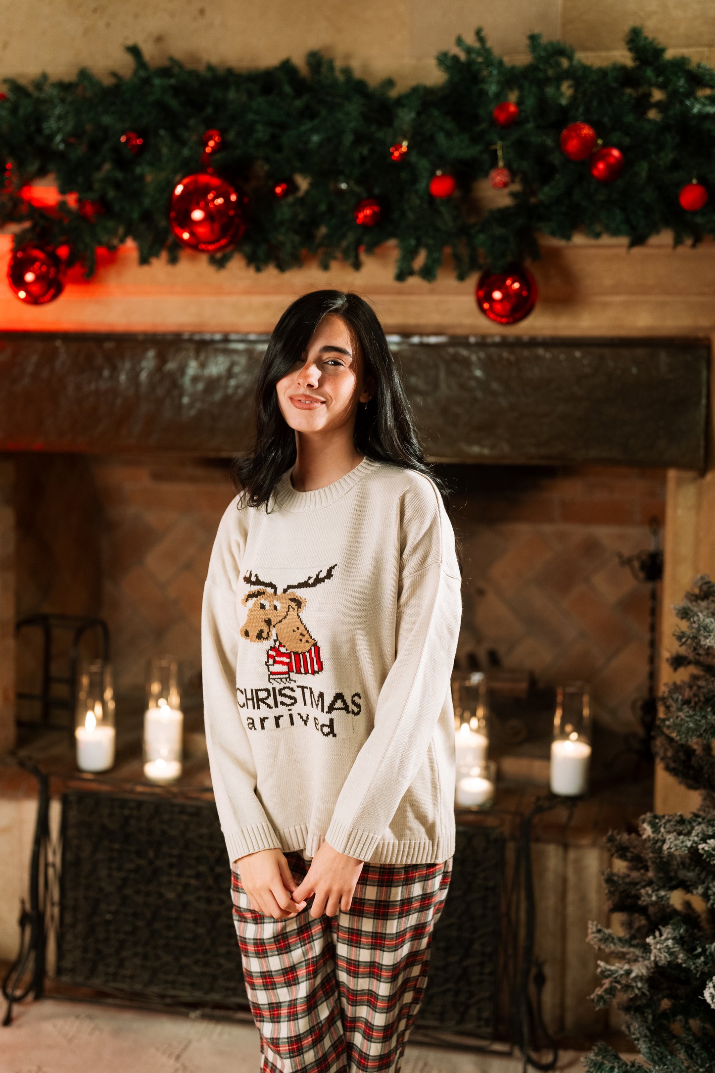 Women's Christmas pajamas, the warmth of the holidays