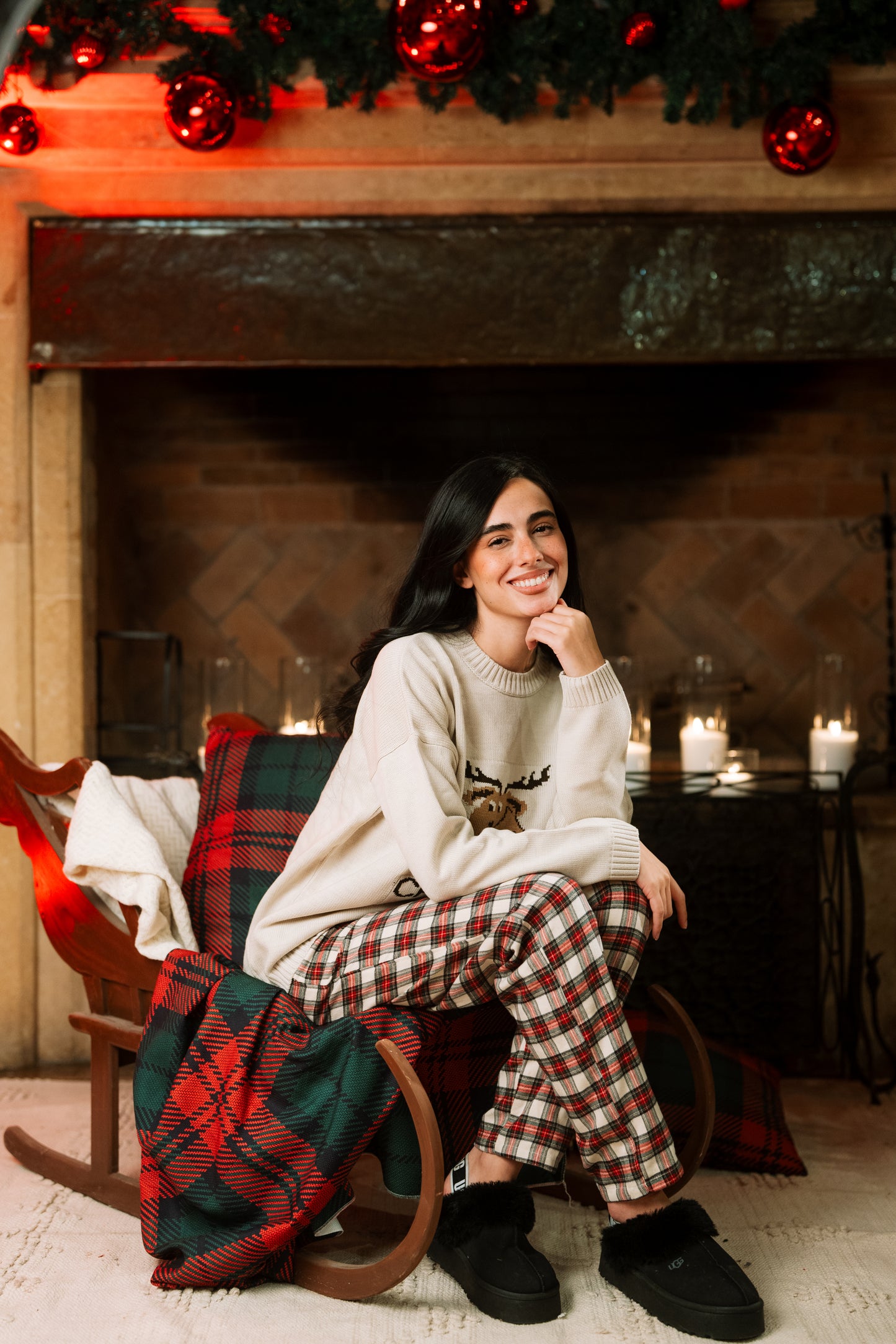 Women's Christmas pajamas, the warmth of the holidays