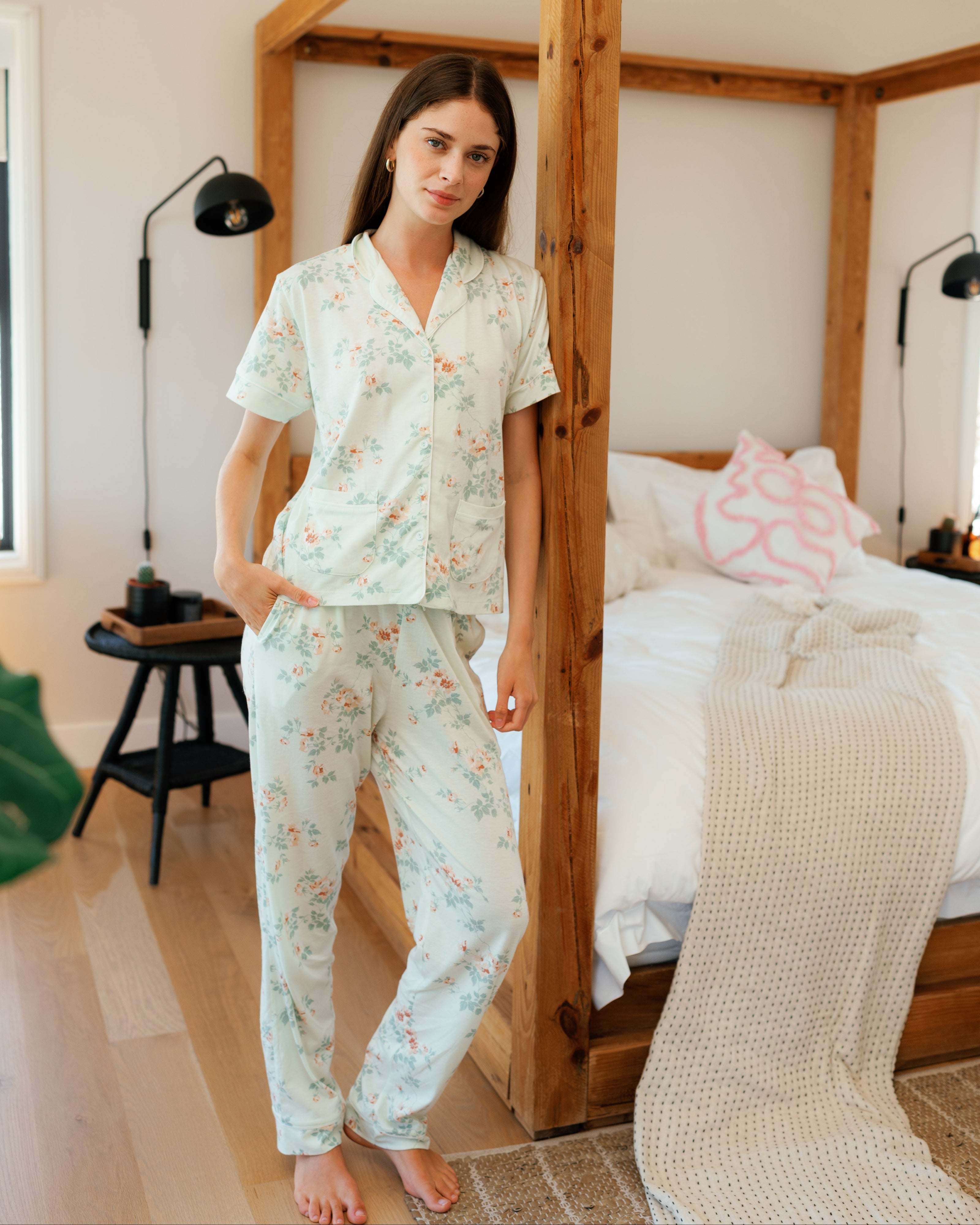 بيجاما بنطلون قطن مودال  ورود