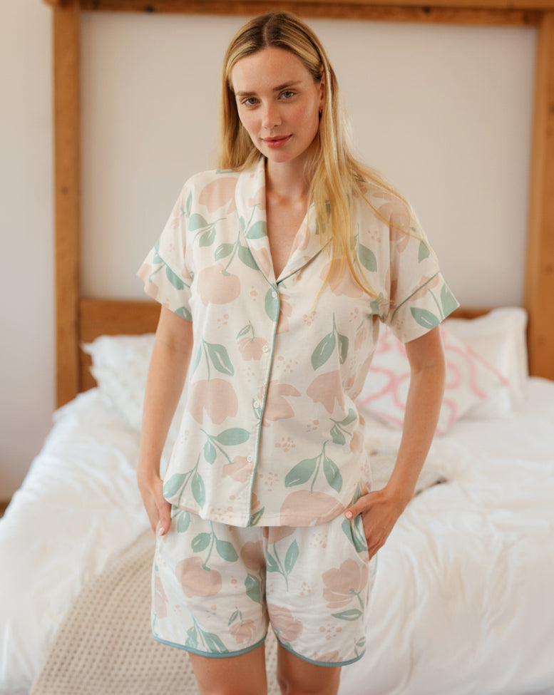 Large Floral Short Pajamas