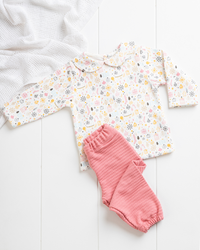 Chistmas Spirit Pajamas for girls, printed T-shirt + pants