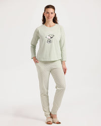 Women's Long Sleeve Snoopy Spring Pajamas