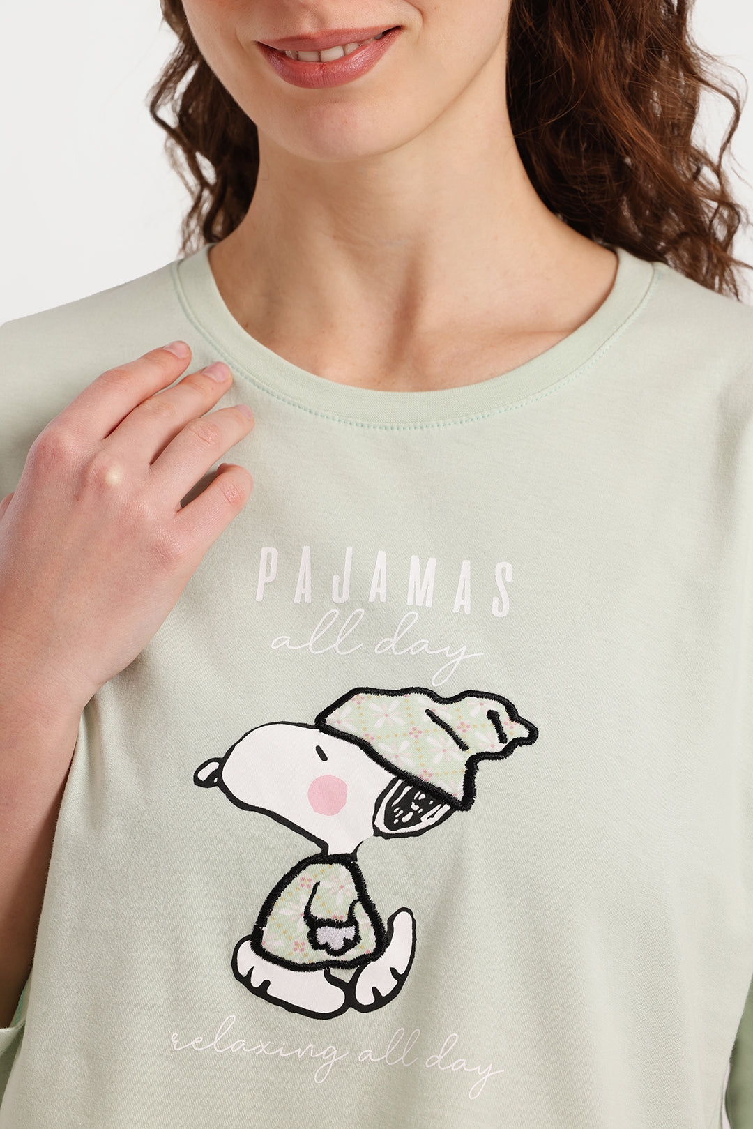 Women's Long Sleeve Snoopy Spring Pajamas