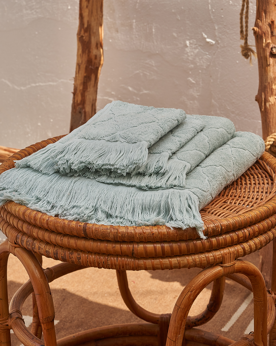 Andalusian Tiles Towels set ( 2 * 33×33 / 100 × 50 / 140 × 70 )