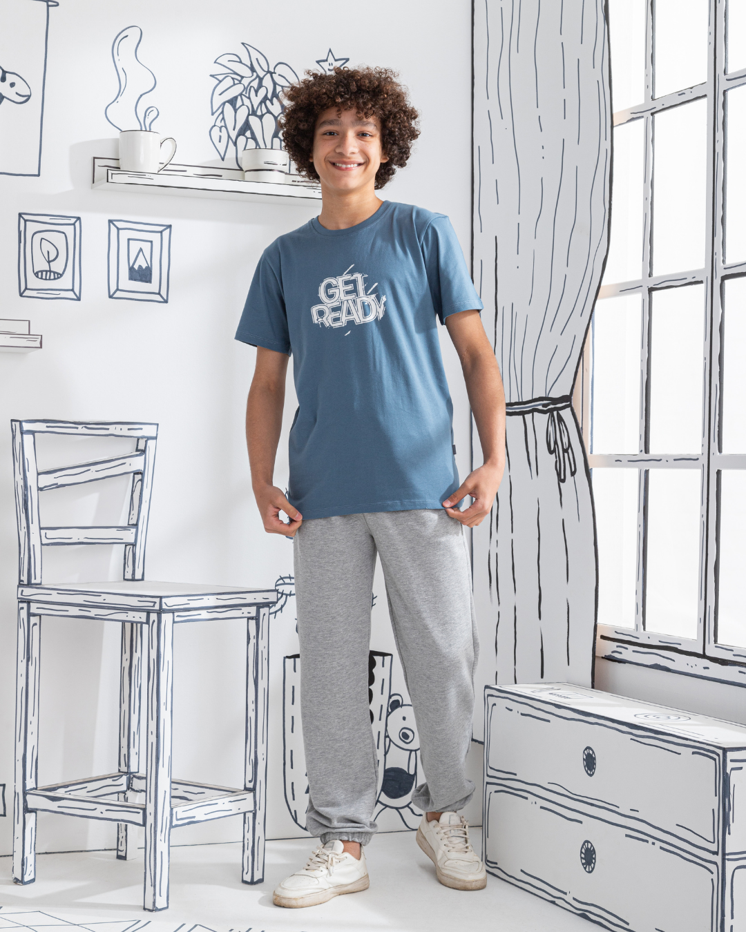 Doing Your Best Boys' pajamas with printed T-shirt and pants