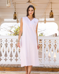 Women's nightgown, buttons, lace, dotted, floral