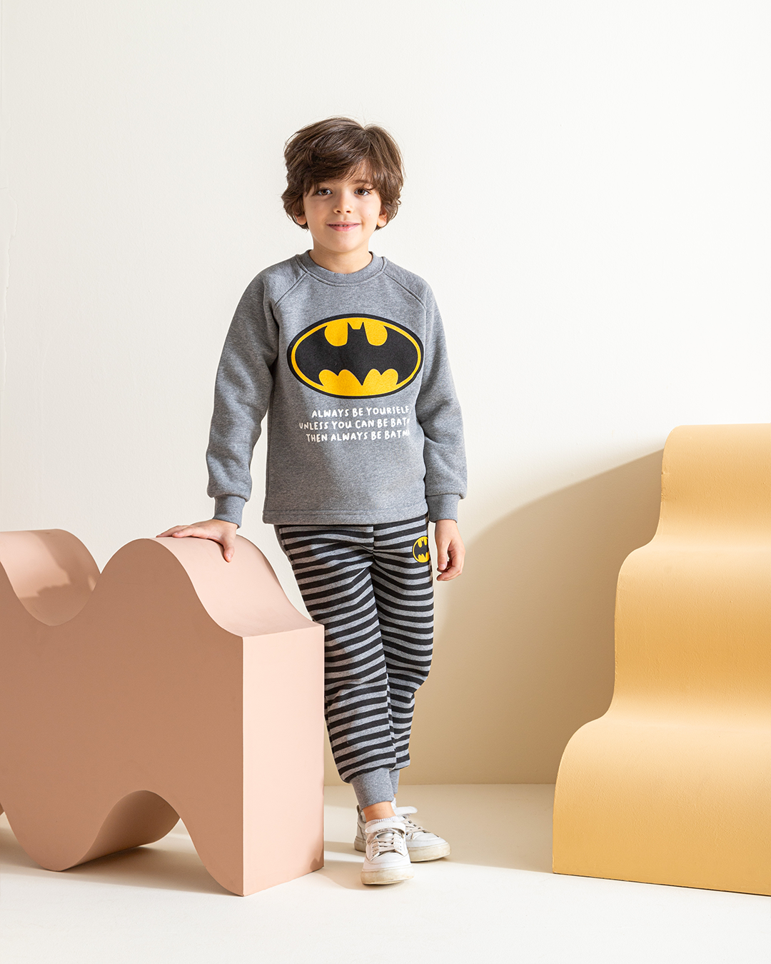 Batman بيجاما أولادي كُم طويل