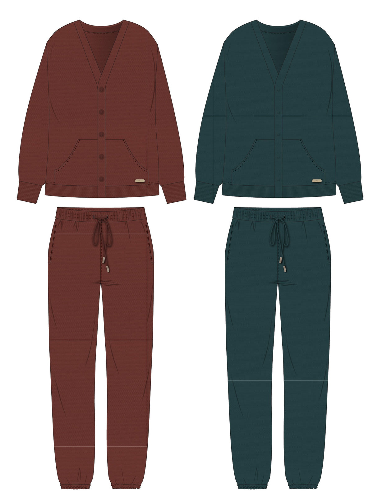 Get cozy women melton set