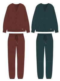 Get cozy women melton set