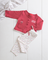 Viva Mgenta Pajamas for girls, printed T-shirt + pants