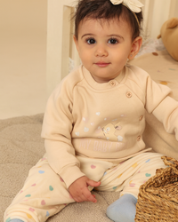 Girls' Small Heart Print Pajamas