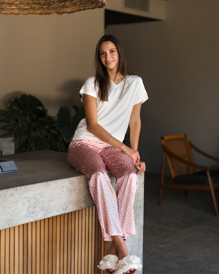 Pink Boho بيجاما حريمي