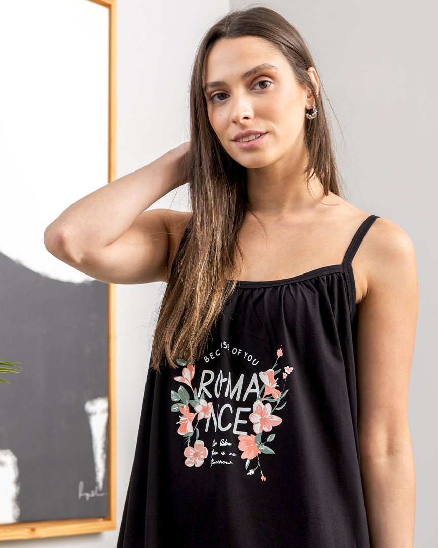 Suspender women's night shirt