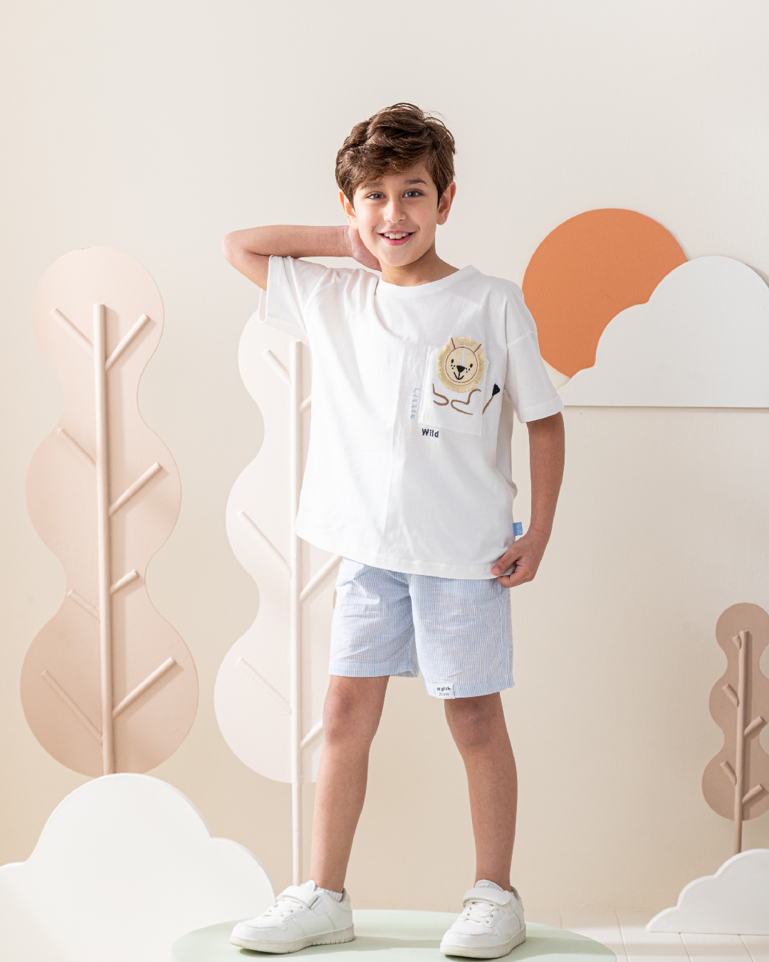 Little Wild Lion بيجاما ولادى نص كم و شورت