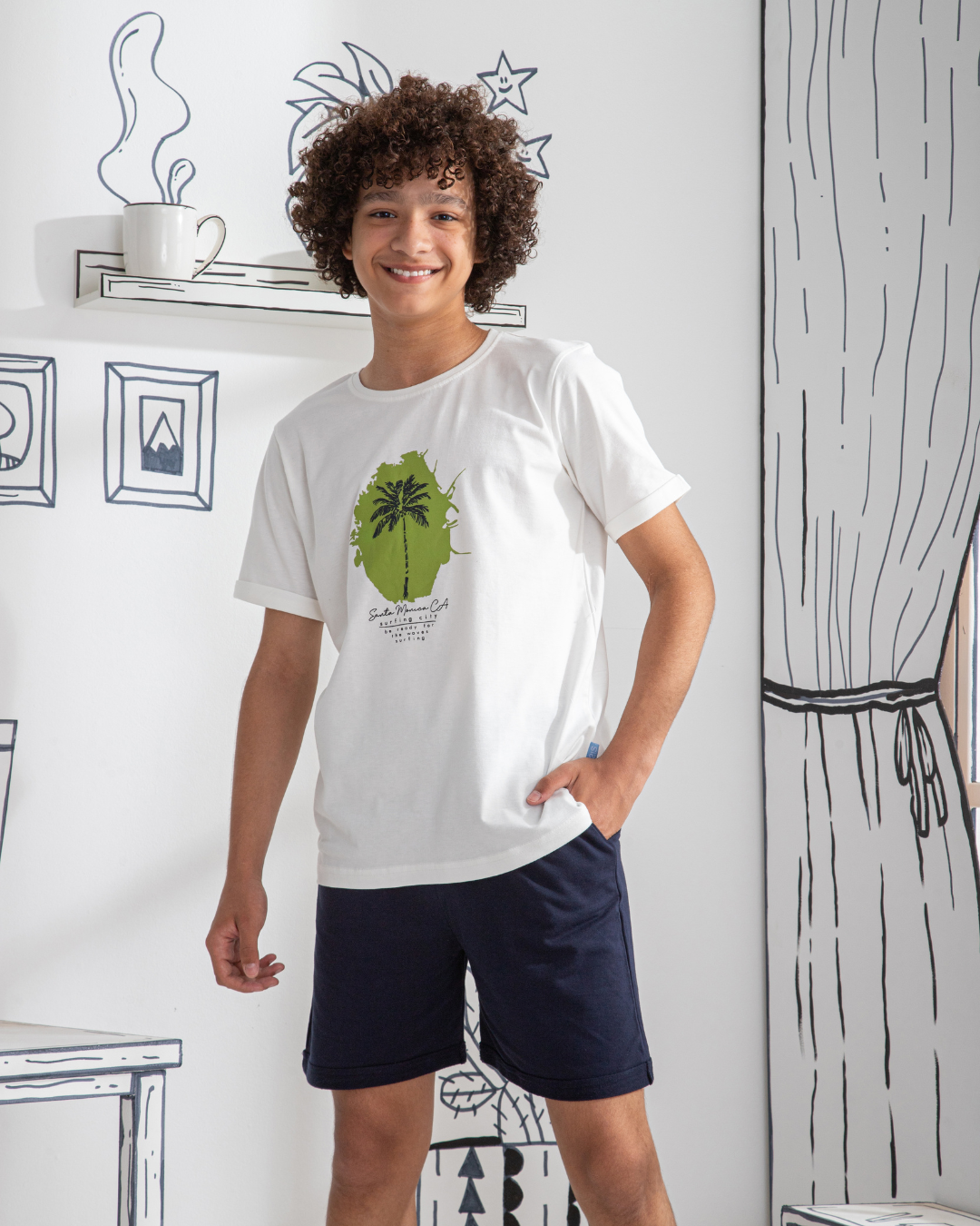 Tropical بيجاما أولادي نُص كُم