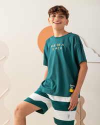 Pasadena Beach Half Sleeve Pajamas Shorts Summer Melton