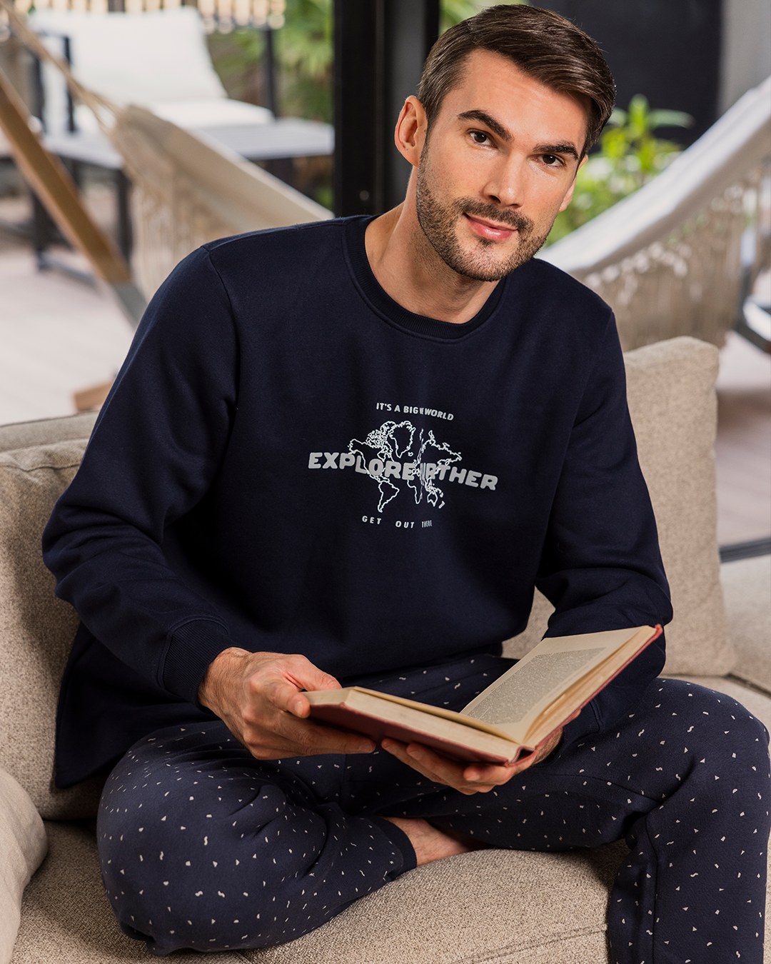 Explore Further بيجاما رجالي كُم طويل