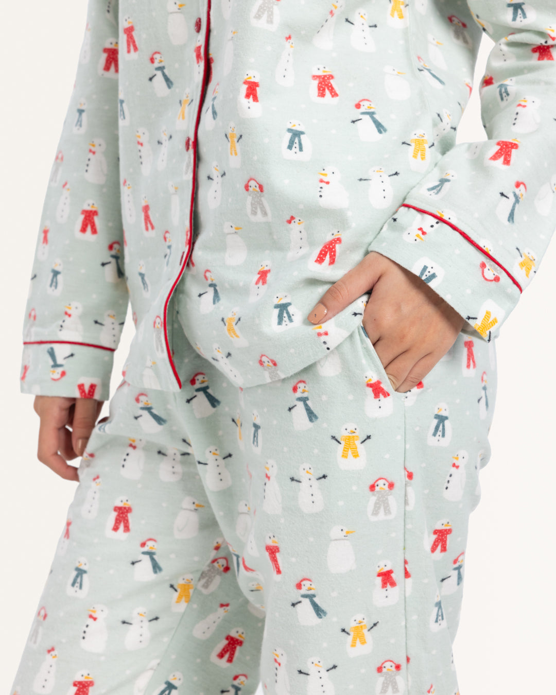 بيجاما كلاسيك بزراير رجل الثلج