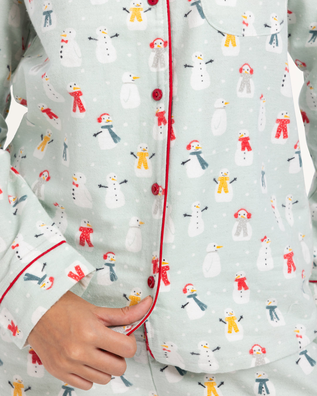 بيجاما كلاسيك بزراير رجل الثلج