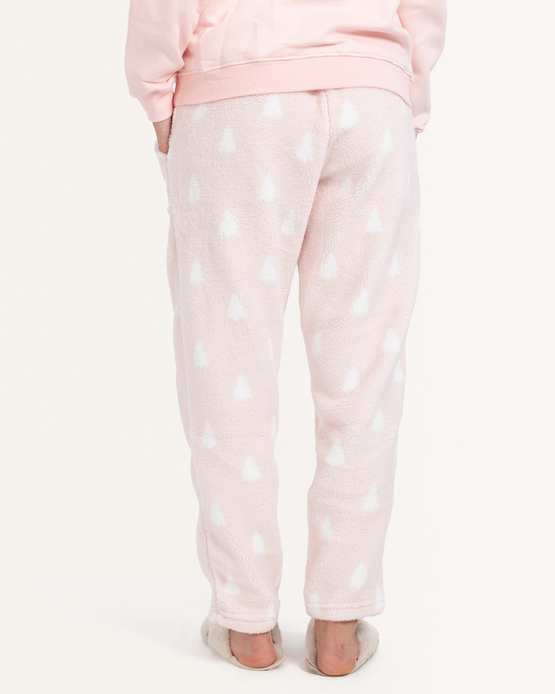 بنطلون فرو اشجار بينك