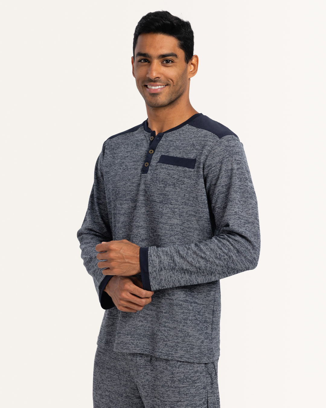 بيجاما بنطلون جاكارد بقصه عند الكتف