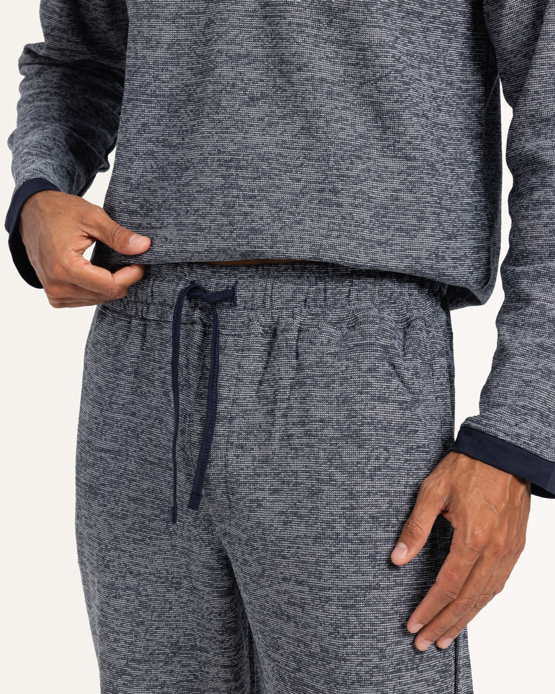 بيجاما بنطلون جاكارد بقصه عند الكتف