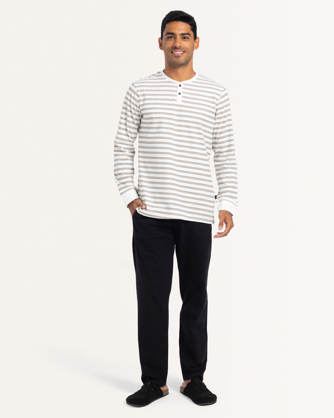 بيجاما بنطلون قطن و توب  مخطط