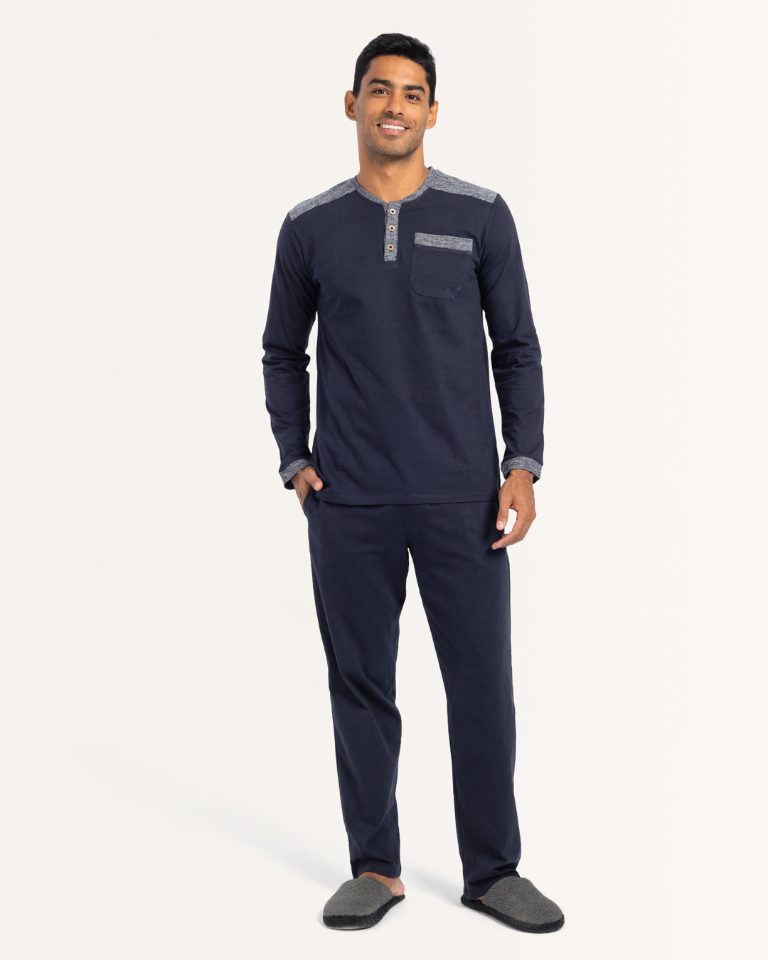 بيجاما بنطلون قطن بقصه عند الكتف