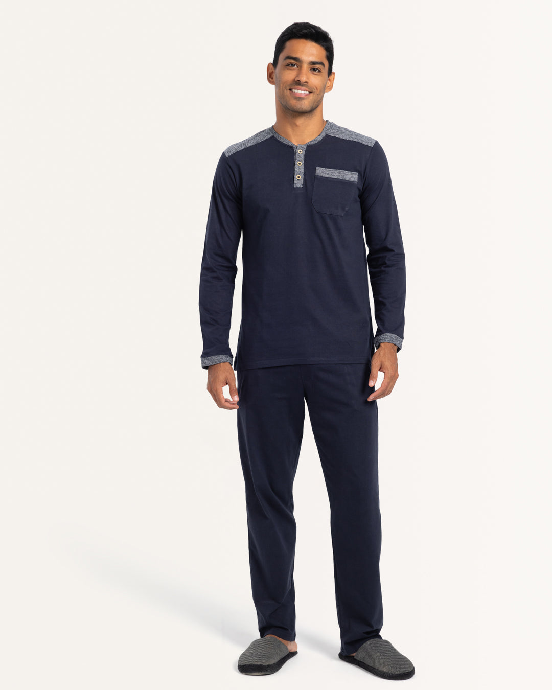 بيجاما بنطلون قطن بقصه عند الكتف