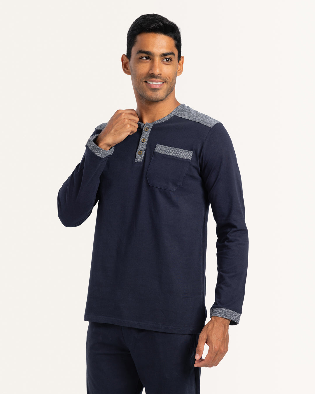 بيجاما بنطلون قطن بقصه عند الكتف