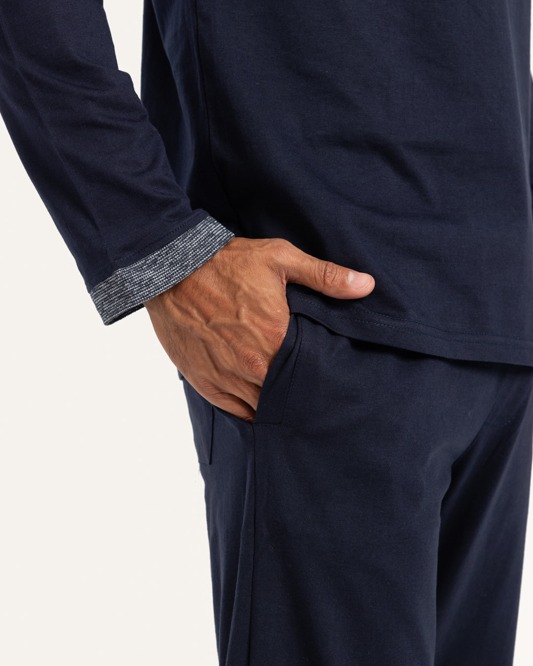 بيجاما بنطلون قطن بقصه عند الكتف