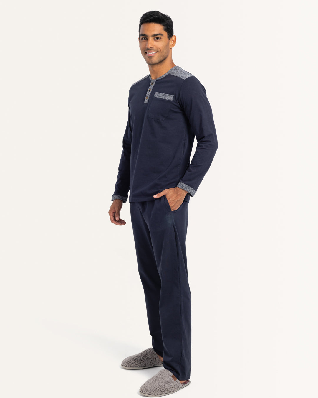 بيجاما بنطلون قطن بقصه عند الكتف