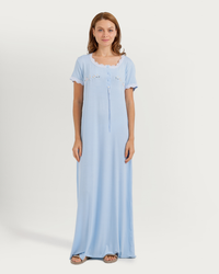 Women's Half Sleeve Jalabiya with Lace