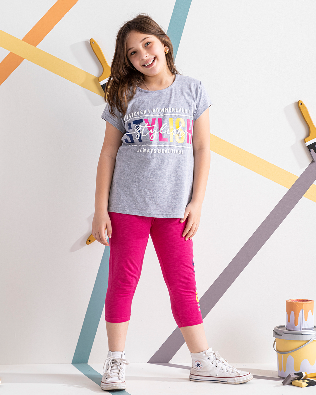 Stylish girls' pajamas