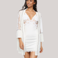 Women's Velvet Robe with Lace
