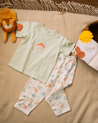 بيجاما أطفال أولادي بتصميم الديناصور الصغير