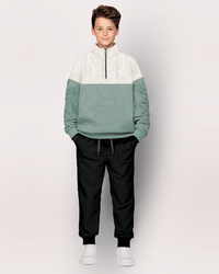 Half Neck Zipper Sweatshirtبيجاما اولادي بولار فميلتون