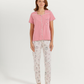 Women's Half Sleeve Pajama with Embroidered Pants
