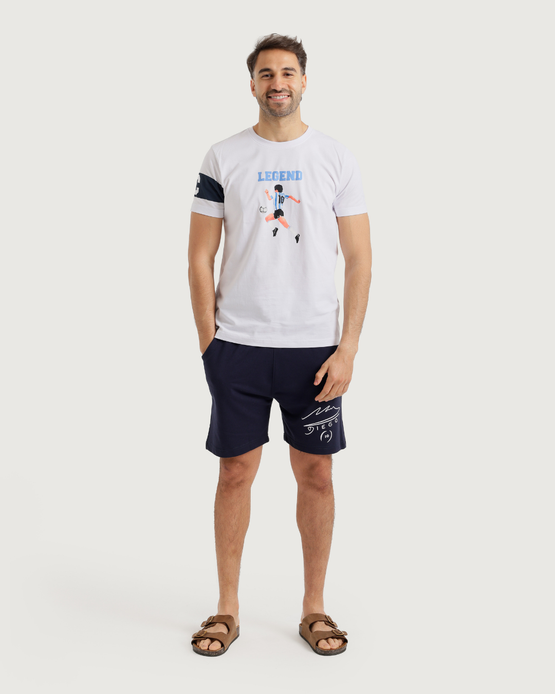 Maradona بيجاما رجالي نص كم وشورت