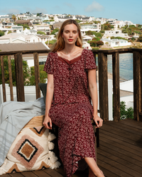 جلابية كُم فراشة الورود الصغيرة