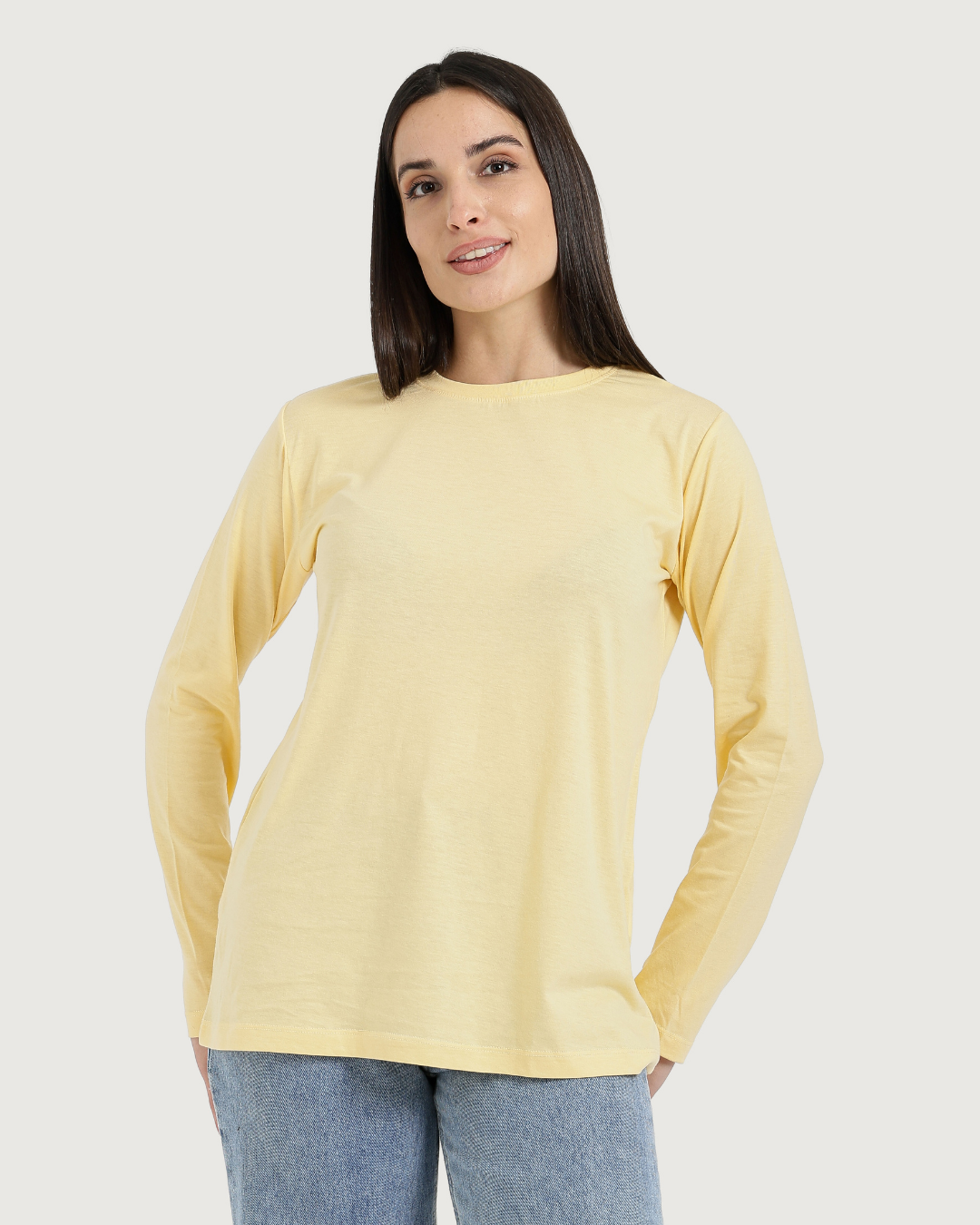 Plain sleeve women's T-shirt