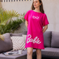 Barbie Women's Over Size Shirt Printed with Barbie